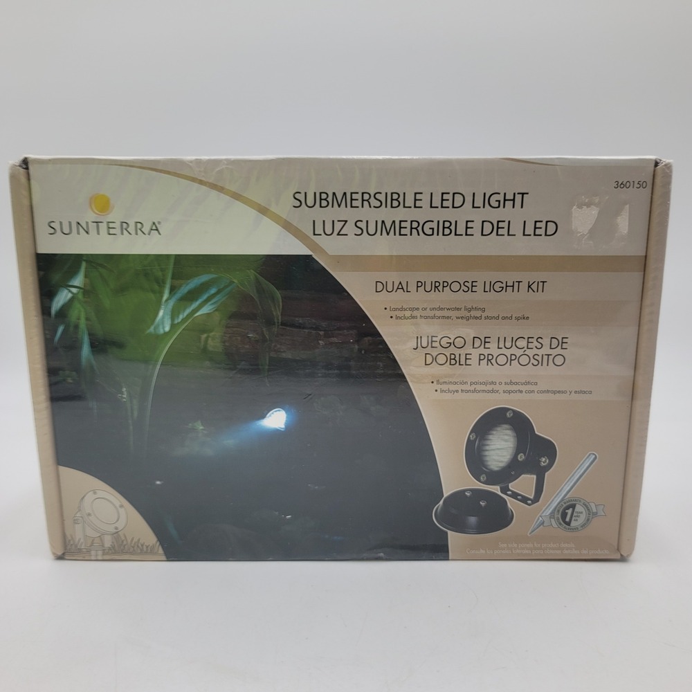 Sunterra Submersible LED Light 360150 Landscape Pond Pool Water 36 LED